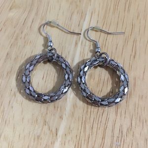 Silver hoop earrings